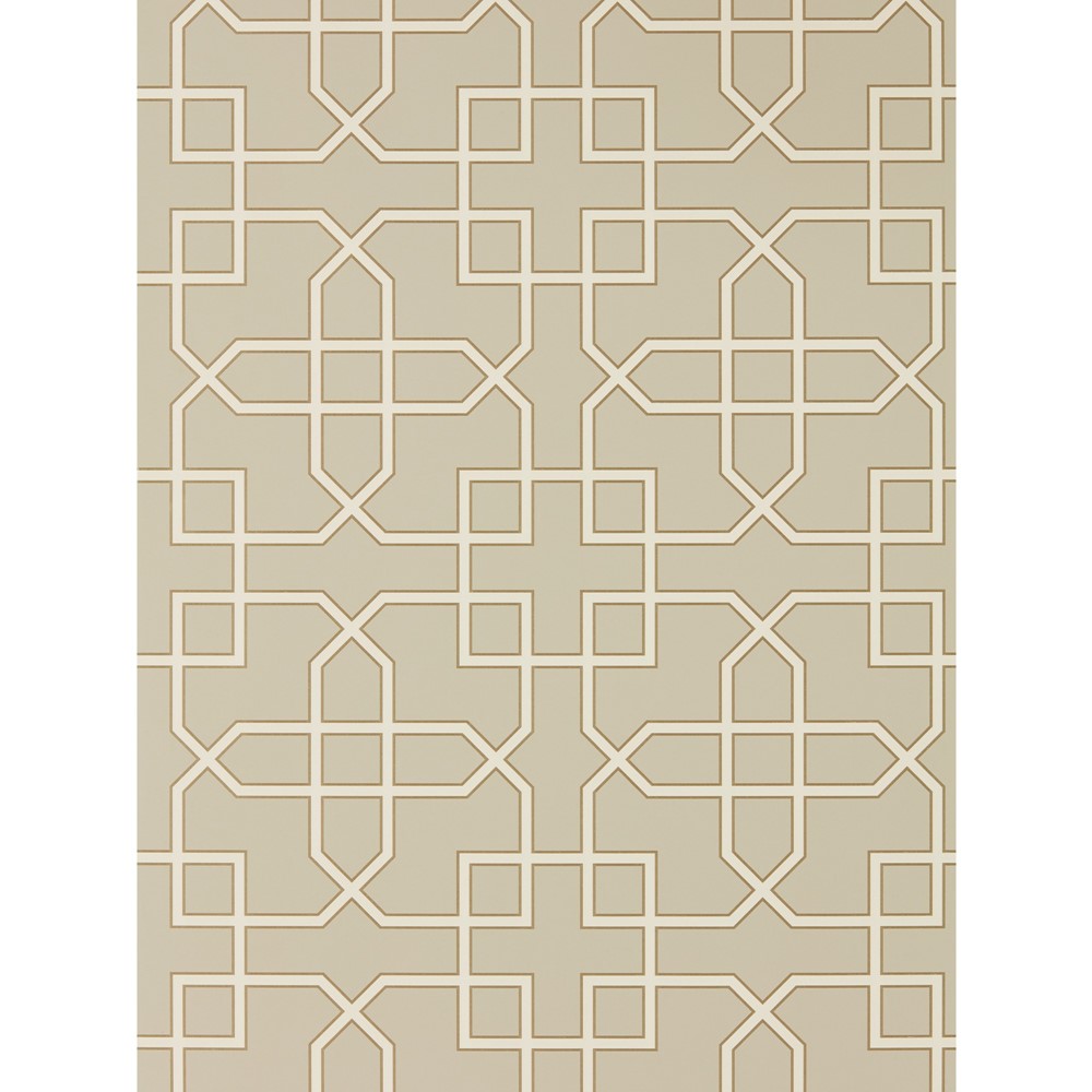 Hampton Trellis Wallpaper 216659 by Sanderson in Linen Beige